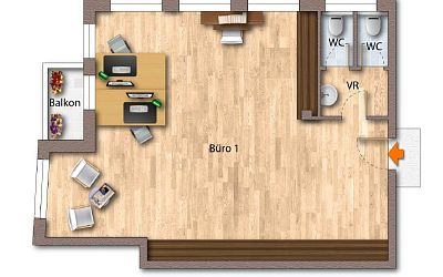 Bürofläche in ruhiger Lage mit guter Verkehrsanbindung im Süden Kitzbühels zu verkaufen