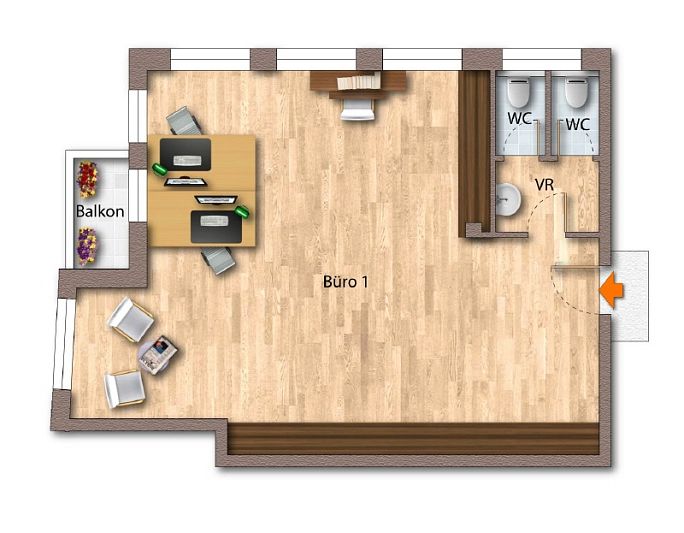 Bürofläche in ruhiger Lage mit guter Verkehrsanbindung im Süden Kitzbühels zu verkaufen