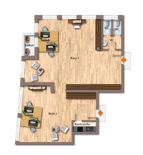 Bürofläche in ruhiger Lage mit guter Verkehrsanbindung im Süden Kitzbühels zu verkaufen