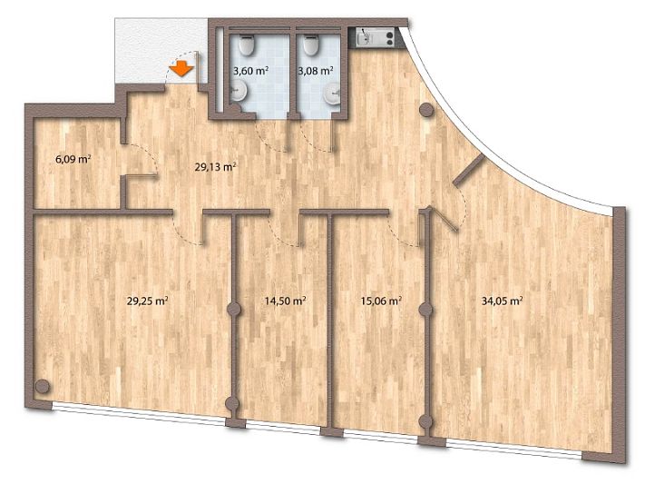 Modernes Büro im Raiffeisenhaus 2 in Kitzbühel zu vermieten