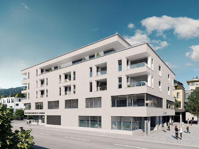Gewerbeeinheiten im Neubauprojekt Raiffeisen Quartier im Herzen von St. Johann in Tirol