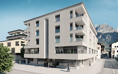 Gewerbeeinheiten im Neubauprojekt Raiffeisen Quartier im Herzen von St. Johann in Tirol