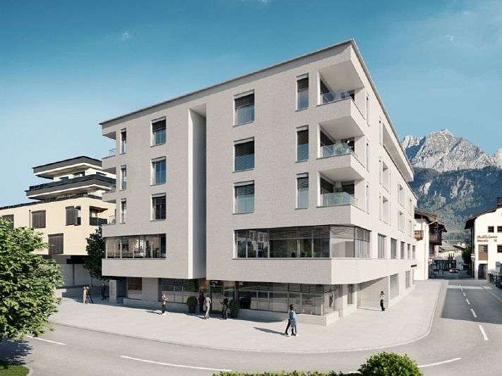 Gewerbeeinheiten im Neubauprojekt Raiffeisen Quartier im Herzen von St. Johann in Tirol
