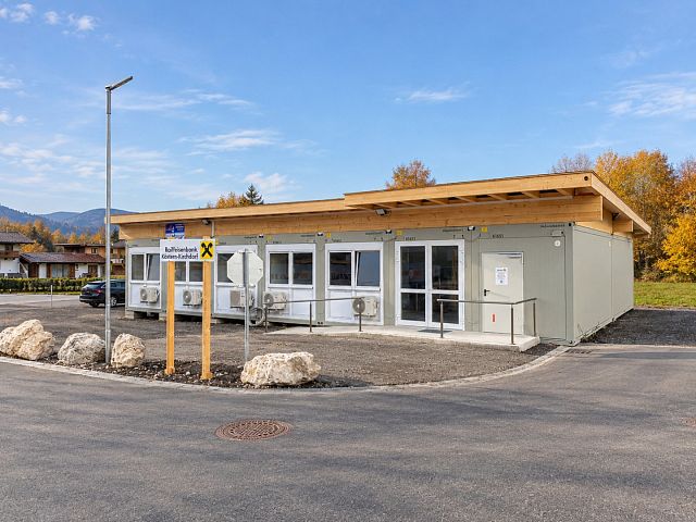 Ausweichquartier Raiffeisenbank Kössen-Kirchdorf